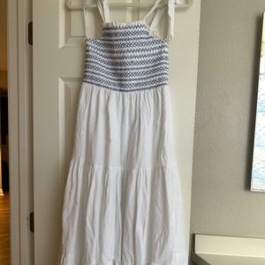 Worn Once Lucky Brand Linen Crochet Dress